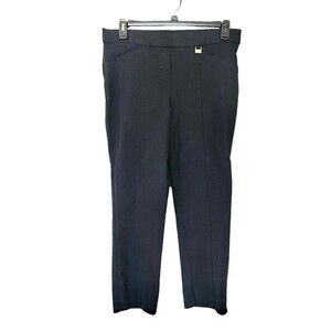 Rafella Comfort Pants Plus Size Womens Size 16 Black Pull On Straight Leg